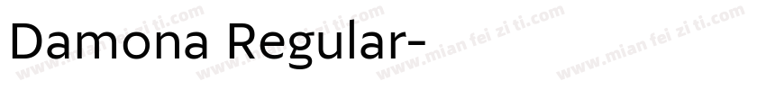 Damona Regular字体转换
